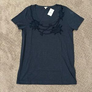 NWT J. Crew T Shirt with Ribbon Details